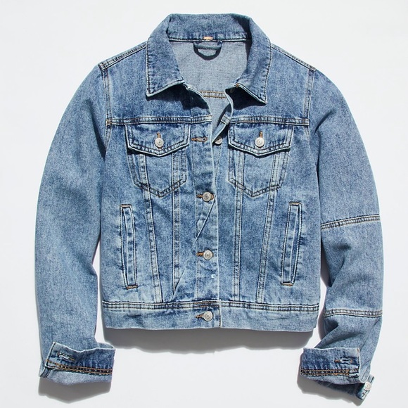 Free People | Rumors Denim Jacket in Light Indigo Blue | Large - Picture 5 of 16